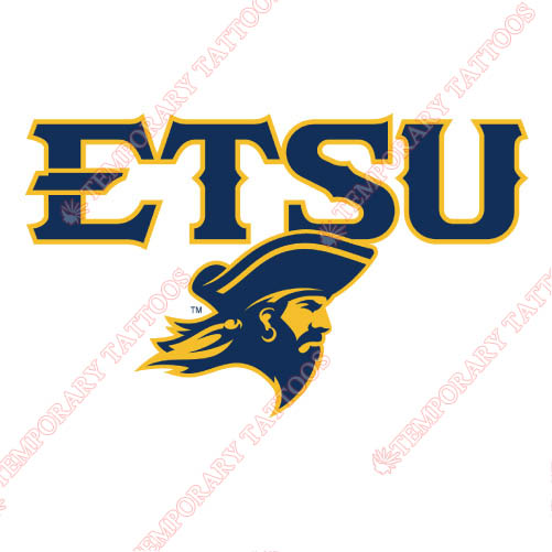 ETSU Buccaneers Customize Temporary Tattoos Stickers NO.4346
